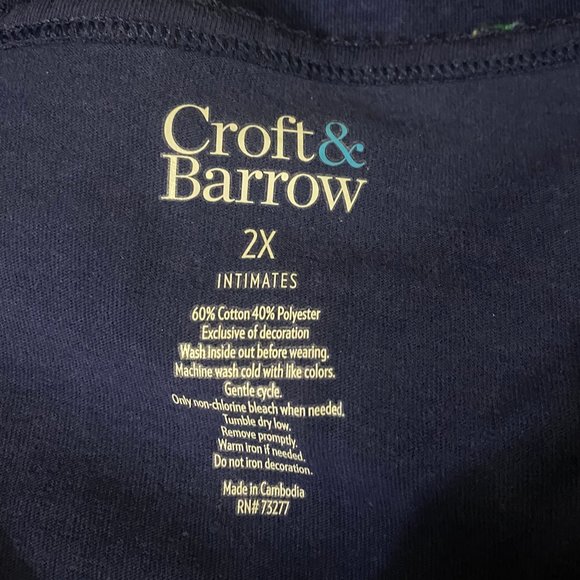 Croft & Barrow Top & Capri Pajama 2X - Picture 6 of 7